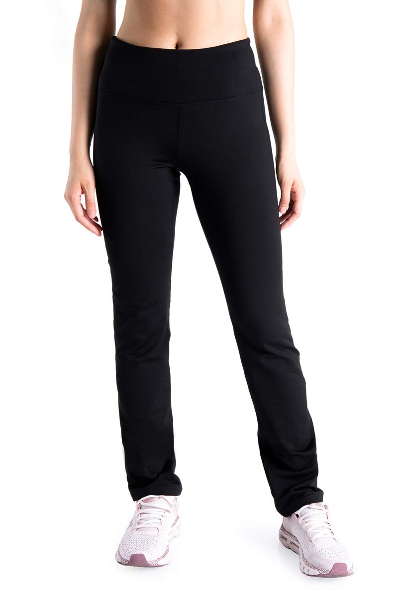 Yogipace Women's 33" Fleece Lined Thermal Yoga Pants Winter Straight Leg Warm Sweatpants,Black,Size M - Image 1