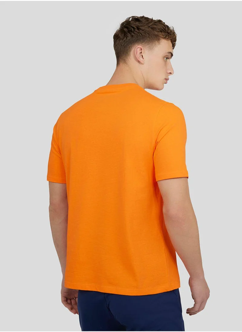 كاستور Men'S Embroidered Logo T-Shirt - Orange