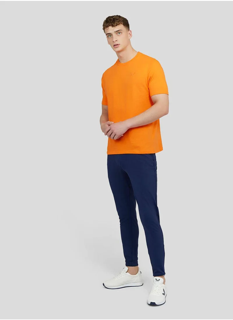 كاستور Men'S Embroidered Logo T-Shirt - Orange