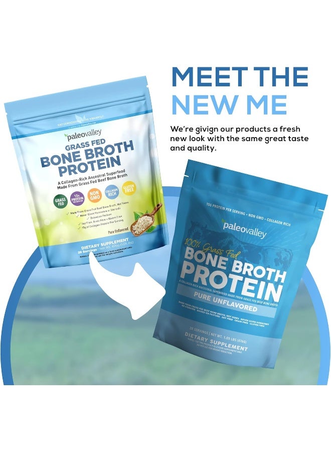 باليوفالي 100% مسحوق بروتين مرق عظام البقر الذي يتغذى على العشب - غني ببتيدات الكولاجين للشعر والبشرة وصحة الأمعاء ودعم العظام والمفاصل - 28 حصة، 15 جرام بروتين لكل حصة - بدون جلوتين أو كائنات معدلة وراثيًا - Image 3