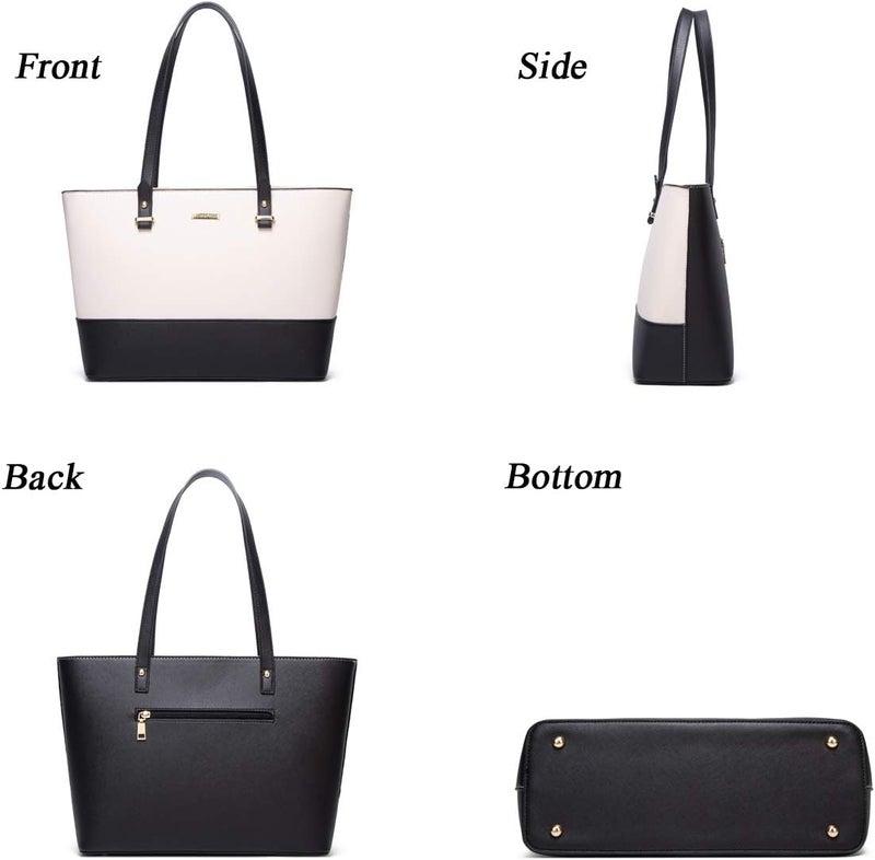 YTL Women Fashion Handbags Wallet Tote Bag Shoulder Bag Top Handle Satchel Purse Set 4pcs - Image 2