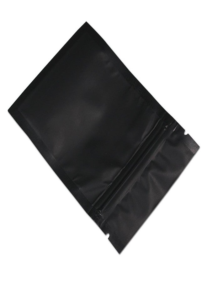 PABCK 100 Pcs Black Mylar Bag Foil Resealable Bags 2.76x3.94 inch Zipper Seal Food Storage Bag Flat Candy Spice Seeds Envelopes Packets Reusable Aluminum Packaging Pouch - Image 5