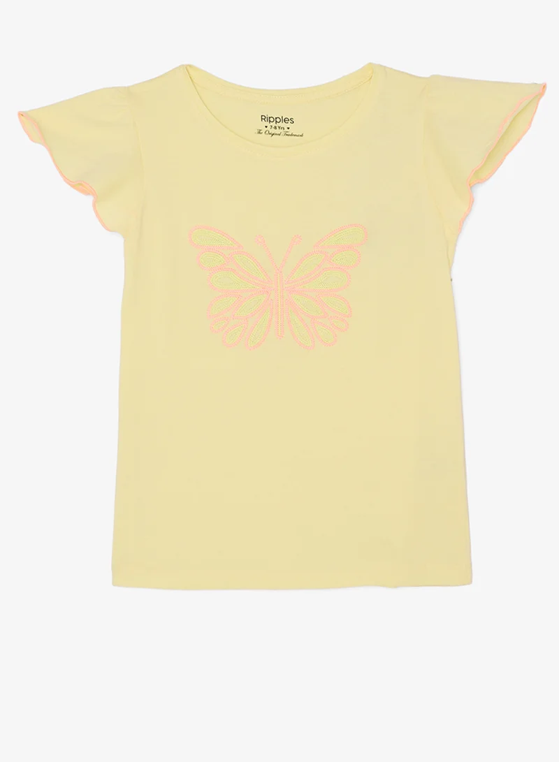 Ripples Girls Regular Fit Tee