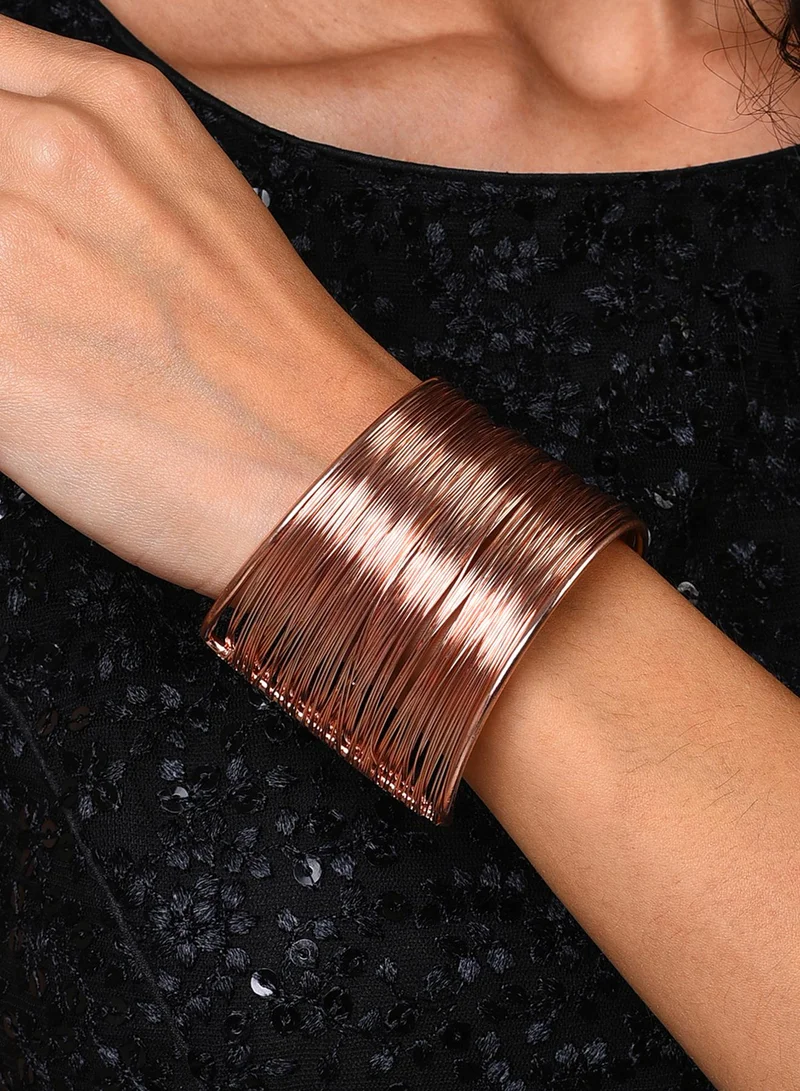 سوهي Brass Bangle-Style Artificial Bracelet Jewellery