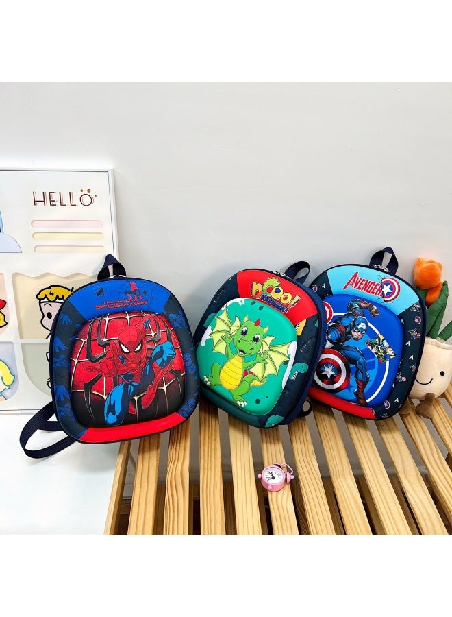 3D Hard Shell Bag 2-6 Years Old Kindergarten Schoolbag Korean Style Boys' And Girls' Lightweight Cute Cartoon Backpack-Color:Style 16 - Image 3