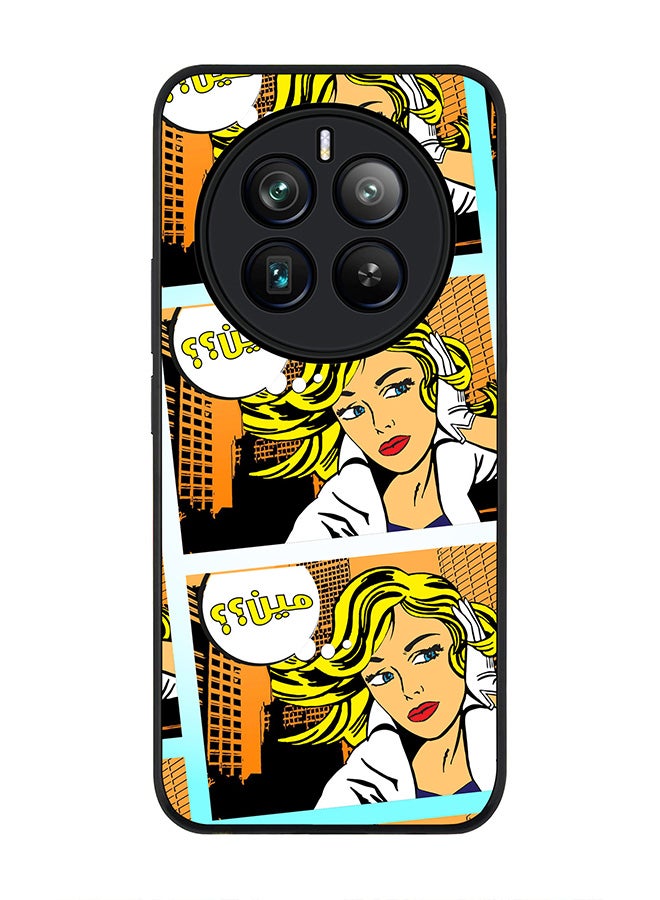 Stylizedd حافظة حواف سوداء متينة لهاتف Realme 12 Pro / Realme 12 Pro Plus 5G، حافظة ناعمة رفيعة مرنة من TPU جل - مين (شريط كوميدي) - Image 1