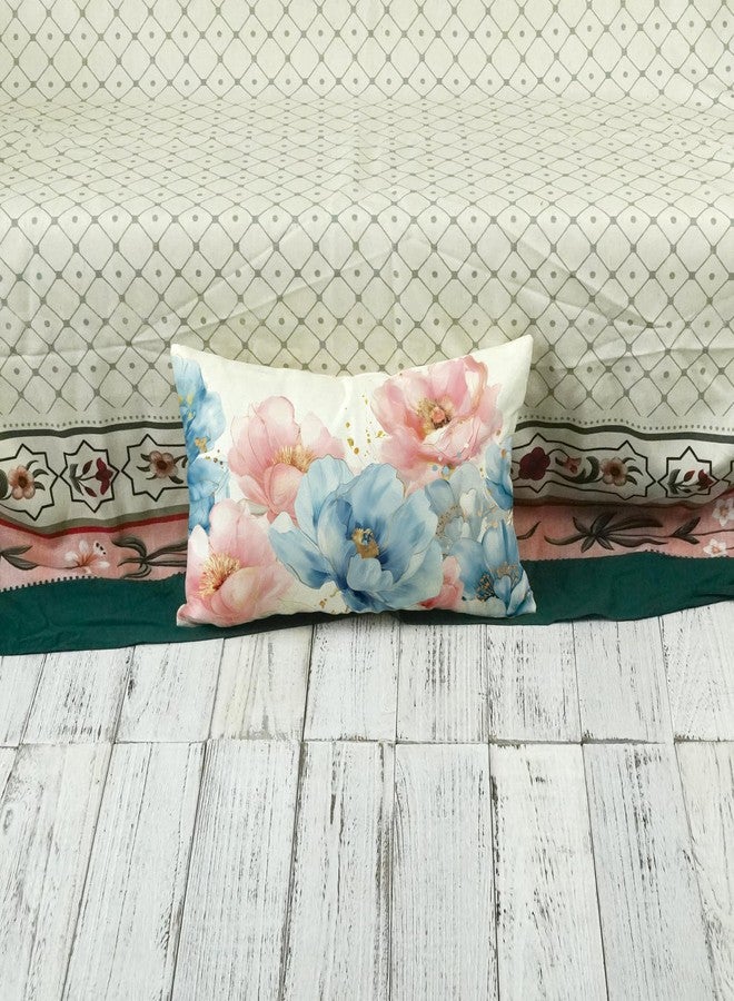 ONWAY Spring Floral Lumbar Pillow Cover 12x20 Inch Farmhouse Blue Pink Flowers Decorative Pillowcase Outdoor Patio Cushion Case for Sofa Couch Home Decor - Image 5