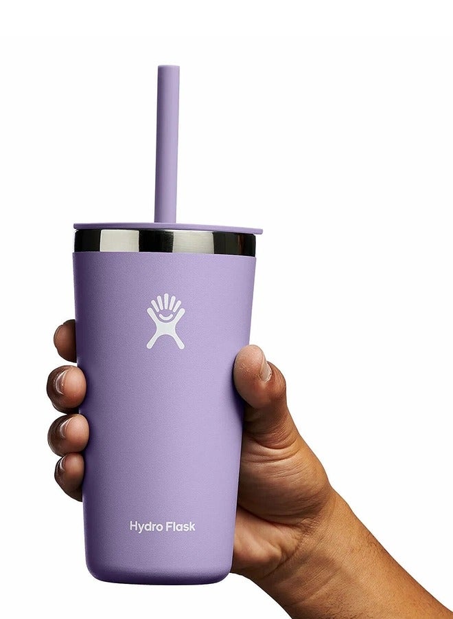 Hydro Flask 16 oz All Around Tumbler with Straw Lid and stainless steel double-wall vacuum insulation  Tumbler BPA-Free  - Image 3