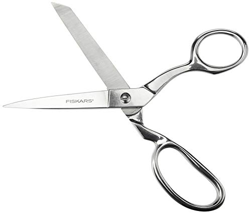 Fiskars Forged Scissors - 8" Stainless Steel - Paper and Fabric Scissors for Office, Arts, and Crafts - Silver - Image 1