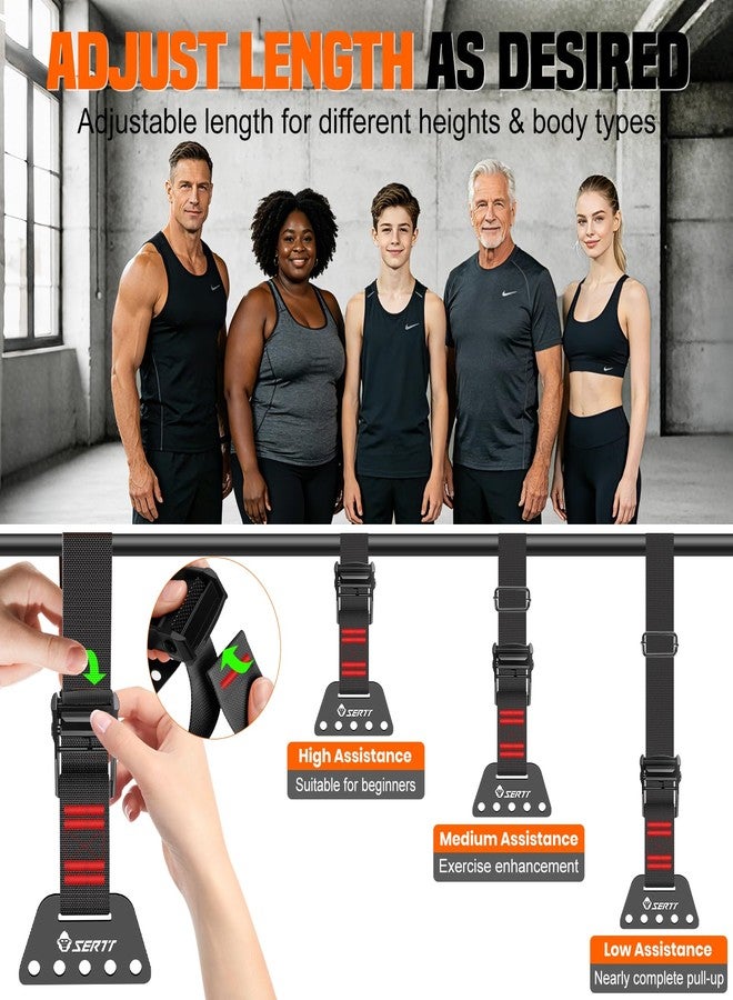 SERTT Adjustable Pull Up Assistance Band, Heavy Duty Assisted Pull Up Bands Support 375lbs, Upgrade Pull Up Bar Resistance Bands for Assist Pullup Home Gym Strength Training (Black) - Image 4