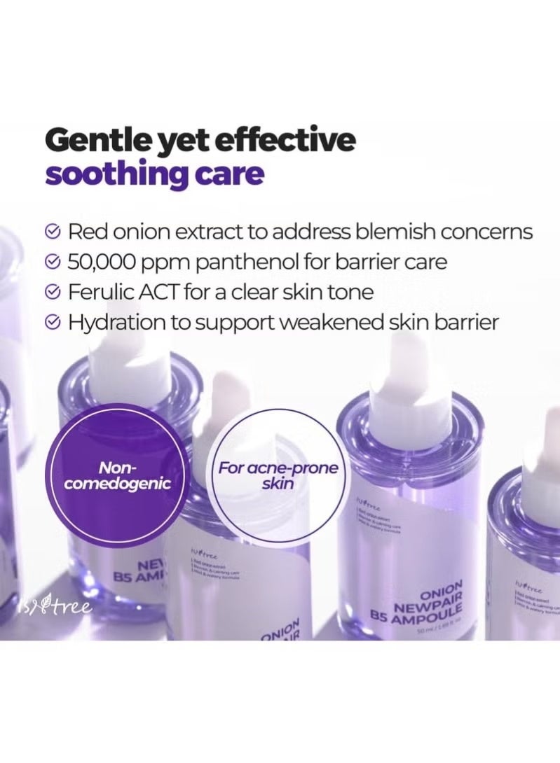 ISNTREE Onion Newpair B5 Ampoule 50ml, 1.69 fl.oz | Blemish and calming care | Mild and watery Formula - Image 3