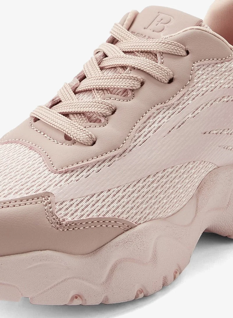 Flora Bella By Shoexpress BLUSH Flora Bella Women Lace-Up Ankle Sneakers for Women | Best Price UAE