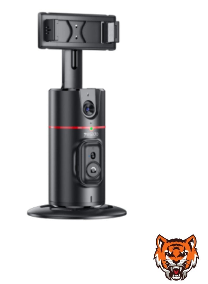 "Auto Face Tracking Tripod 360° Removable Design with Remote Controller – Selfie Stick Holder for Perfect Shots"