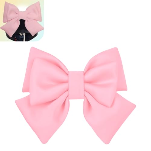 Merdege Bow Helmet Accessory, Removable Helmet Bow for Women, Cute Motorcycle and Electric Vehicle Decoration (Pink) - Image 1