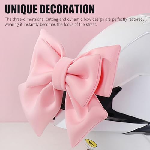 Merdege Bow Helmet Accessory, Removable Helmet Bow for Women, Cute Motorcycle and Electric Vehicle Decoration (Pink) - Image 5