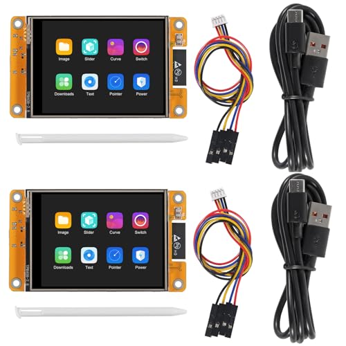 MELIFE 2PCS 2.8" inch ESP32 Display, ESP32-2432S028R WiFi+BT Dual-core TFT Module ILI9341 Driver for Arduino IoT, CYD ESP32 240X320 Smart LCD Display Screen - Image 1