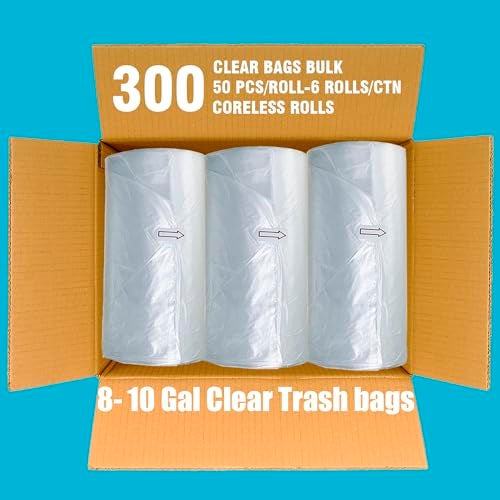 BEIDOU-PAC BEIDOUPAC Trash Bags 810 Gallon 300 Count Bulk Clear Plastic Recycling Bags Multipurpose Garbage Bags Can Liners for Business Home Kitchen Commercial and Industrial - Image 5