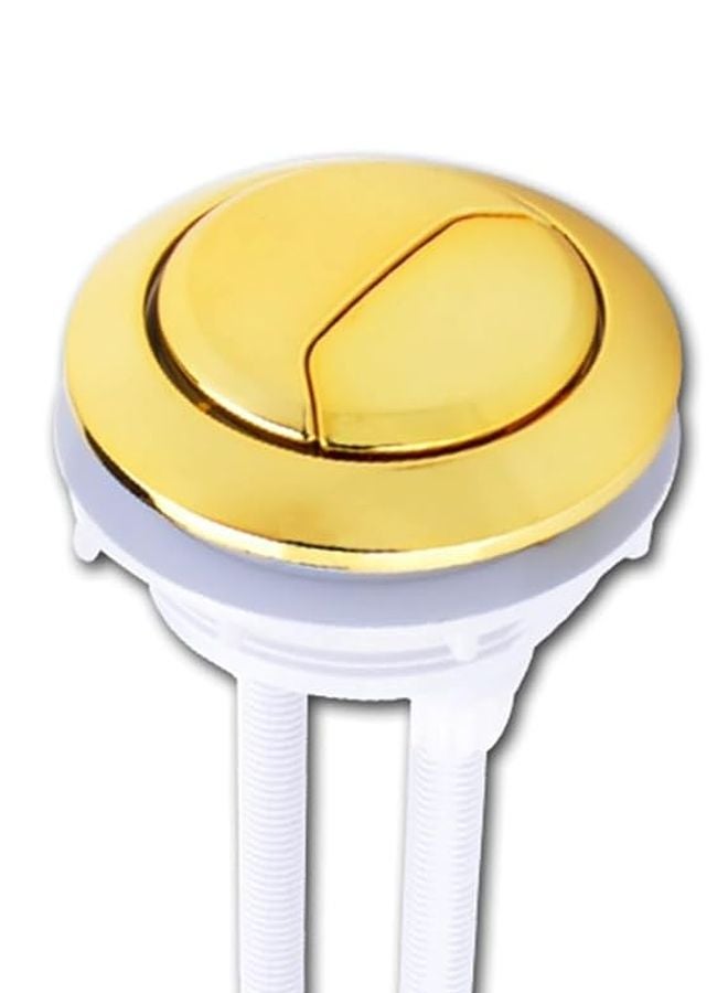 زر تواليت ذهبي زر دفع مزدوج لتوفير المياه مجموعة استبدال سهلة التركيب - Image 4