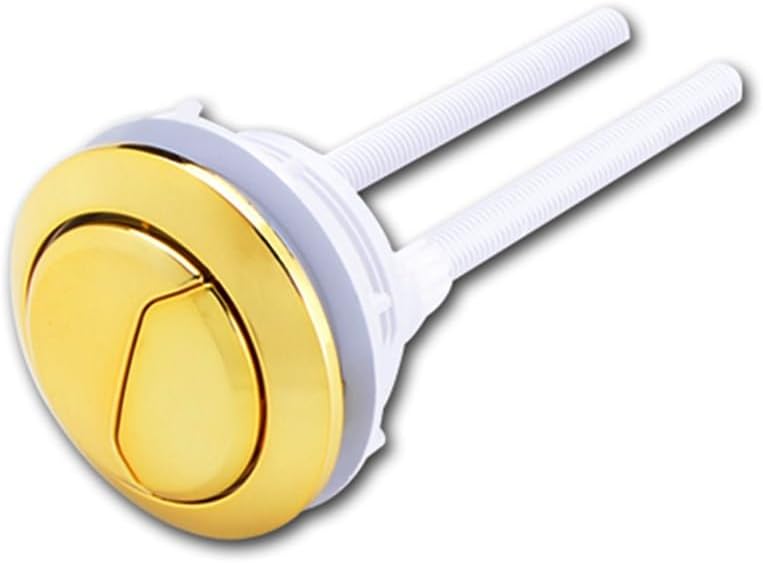 زر تواليت ذهبي زر دفع مزدوج لتوفير المياه مجموعة استبدال سهلة التركيب - Image 2