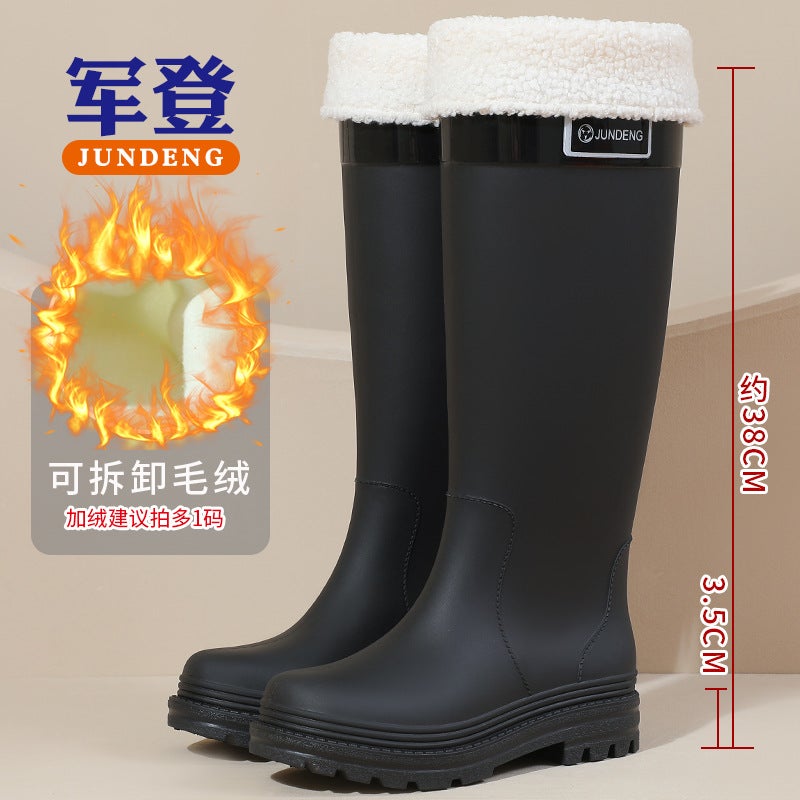 Awesome Multi-Color Extra-High Rain Boots " Fashion Rain Boots" Hiking Non-Slip Boots River Tracing Protective Wading Boots - Image 1