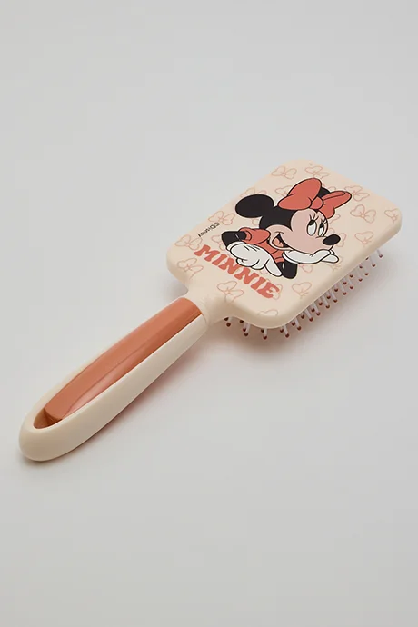 R&b Minnie Mouse Print Paddle Hair Brush