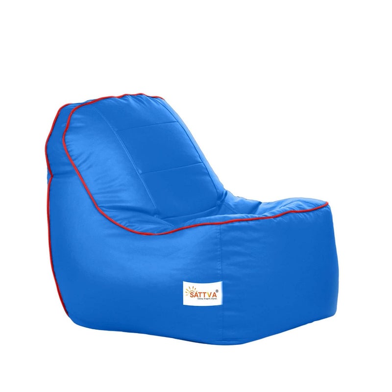 SATTVA Classy.Elegant.Stylish Sattva Rester Leatherette XXXL Bean Bag Cover Without Beans Royal Blue  - Image 1