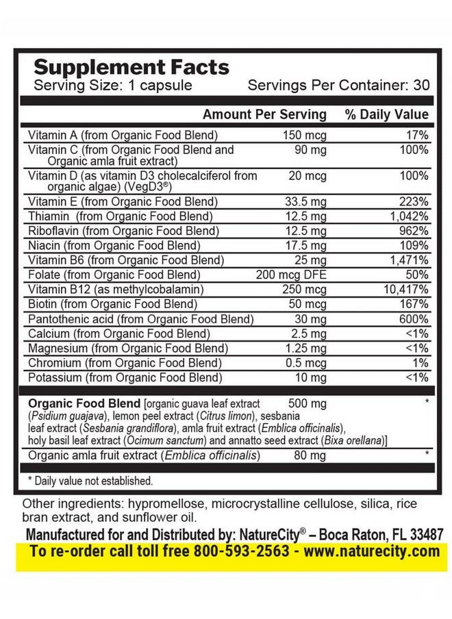 NatureCity - Truemulti Plant Based Multivitamin 30 Veggie Capsules - Image 1