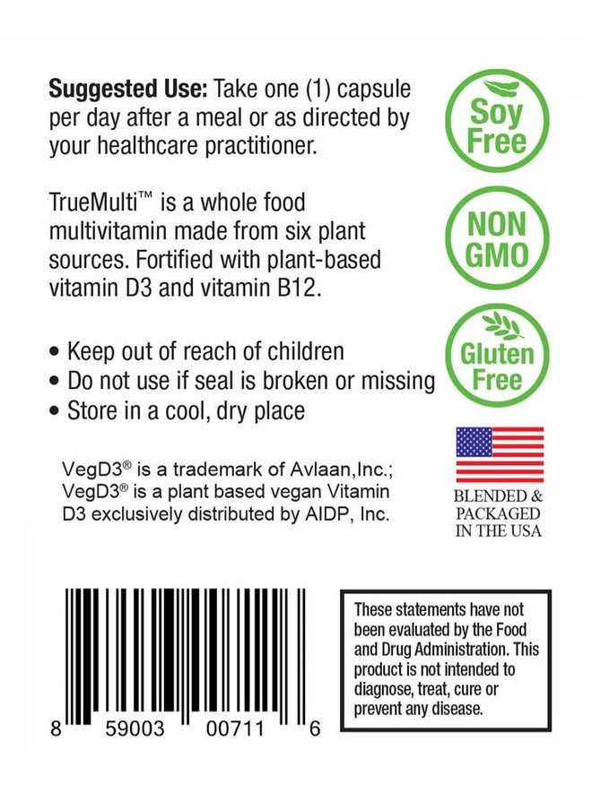 NatureCity - Truemulti Plant Based Multivitamin 30 Veggie Capsules - Image 1