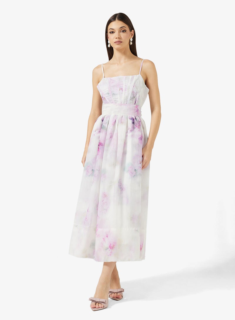 ELLA Strappy Printed Dress - Image 4