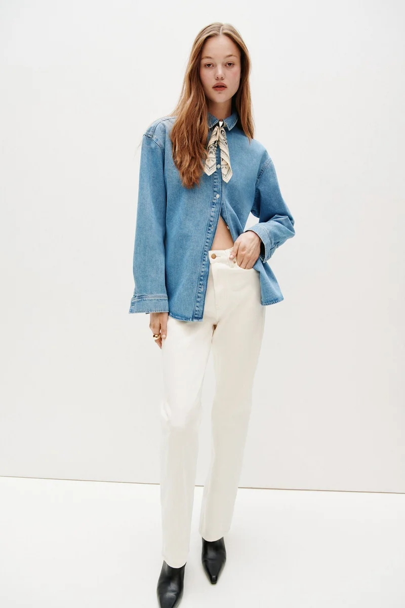 H&M Oversized denim shirt