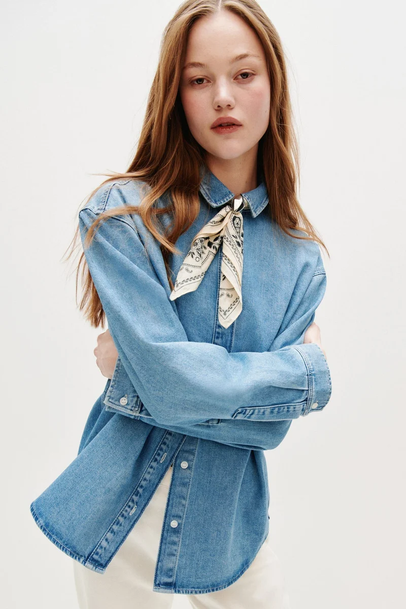 H&M Oversized denim shirt