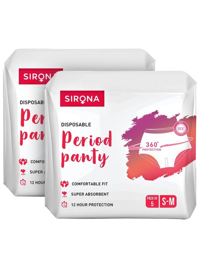 Sirona Disposable Period Panties For Women | S - M | 360° Sanitary Protection For Regular Flow | No Leakage, No Rashes, No Discomfort | Maternity Panties With High Absorbency | Pack Of 10 - Image 1