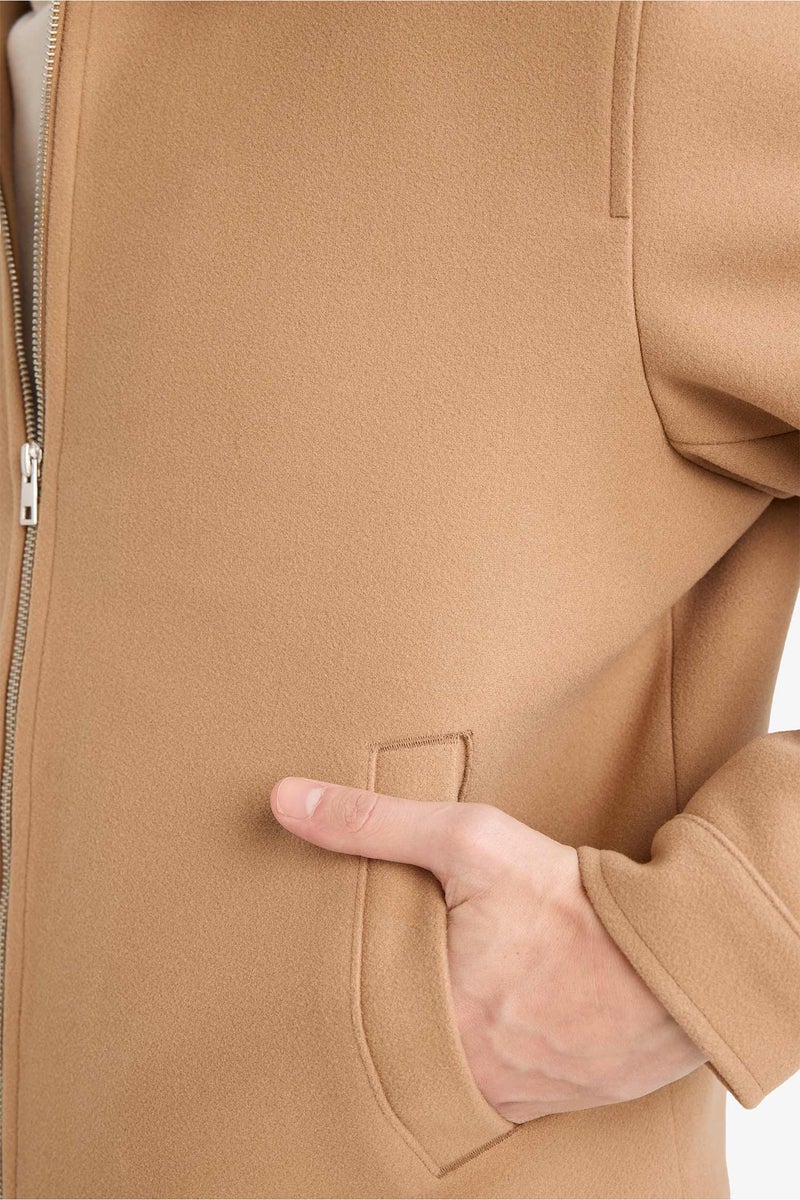 DeFacto Brown Man Regular Fit Shirt Collar Jacket Casual - Image 5