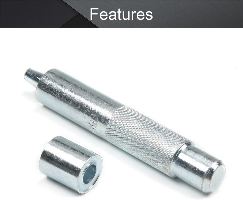 Utoolmart Eyelet Hole Punch Die Tool, 8mm Grommet Setter Hollow Punch for Leather Craft Clothing Handbag Fabric Curtain Jacket Rivet Setter (600#) - Image 3