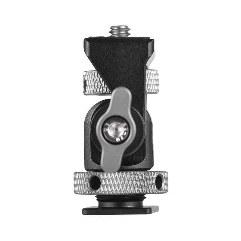 JLwin JL-21 Camera Monitor Mount Bracket with Cold Shoe Field Monitor Mount Holder Aluminum Alloy with 1/4 Inch Screw for Monitors LED Light Flash - Image 3