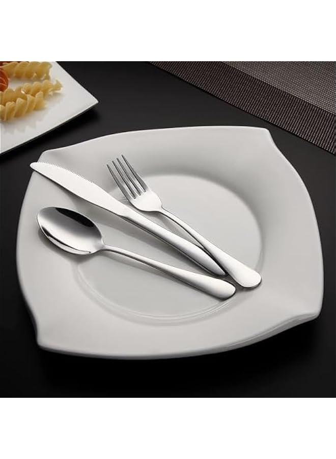 Portable Utensils, Camping School Picnic Workplace Travel Cutlery Set, 8-Piece including Knife Fork Spoon Chopsticks Cleaning Brush Straws Portable Case, Stainless Steel Flatware set - Image 5