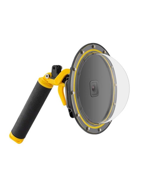 6'' Dome Port 30M Waterproof Housing Case with Floating Handle Trigger for GoPro Hero 9 Black Underwater Cover