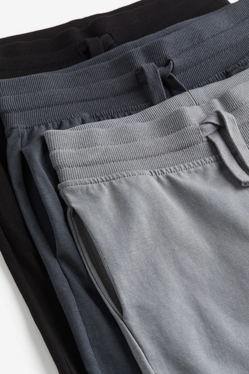 H&M 3-pack cotton jersey joggers