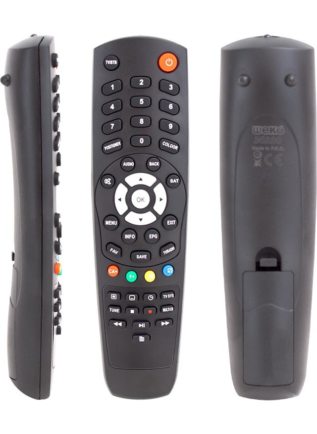 Weko Kr Next 2000 Cx HDMI*2000 Fta HDMI Satellite Remote  - Image 1