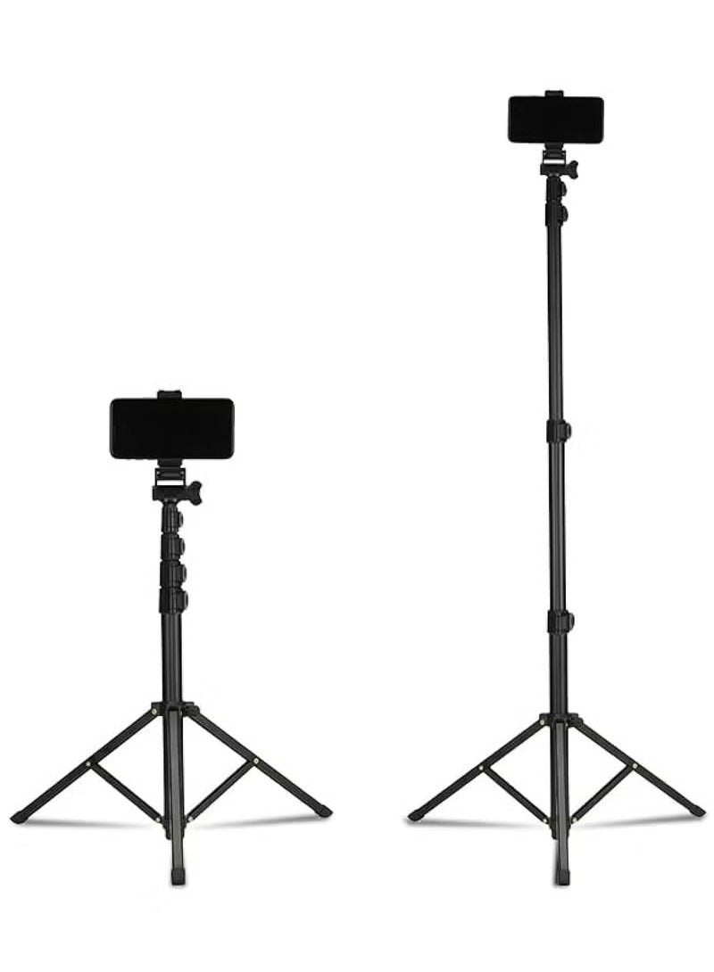 Jmary MT39 61inch Aluminum Extendable Cell Phone Tripod Stand with Selfie Stick Tripod and Phone Clip - Image 3