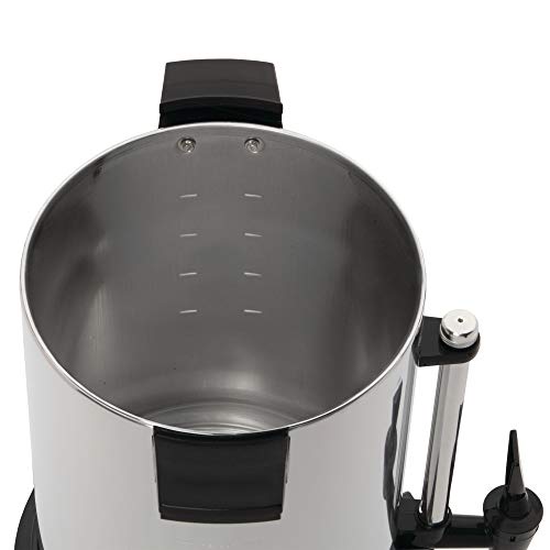 West Bend Commercial Coffee Urn Highly-Polished Aluminum Features Automatic Temperature Control Large Capacity with Quick Brewing Smooth Prep and Easy Clean Up NSF Approved, 55-Cup, Silver - Image 3