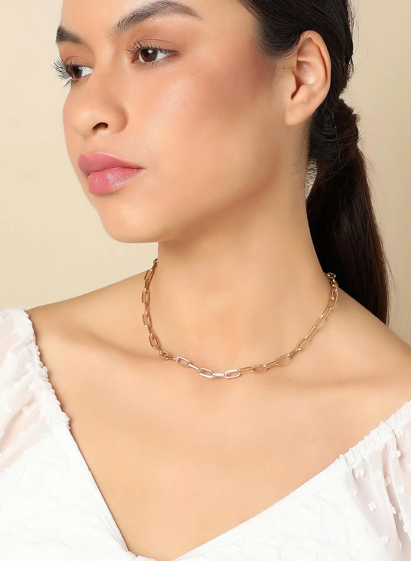 SOHI Link Artificial Chain Necklace Jewellery