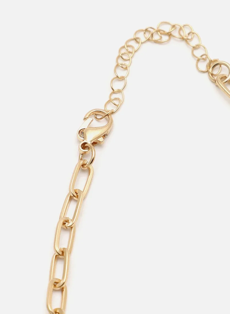 SOHI Link Artificial Chain Necklace Jewellery