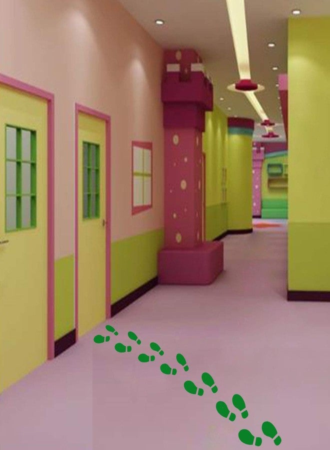SKYCOOOOL 20 Pairs 40 Prints Green Kids Size Shoes Footprint Stickers Decals for Floor Wall Stairs to Guide Directions Celebrate St. Patrick's Day by SKYCOOOOL - Image 3