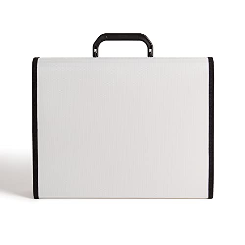 U Brands Gray Expandable 26-Pocket Performance Poly File Folder with Handle Office Supplies, 13” x 10.83” x 2.5” - Image 3
