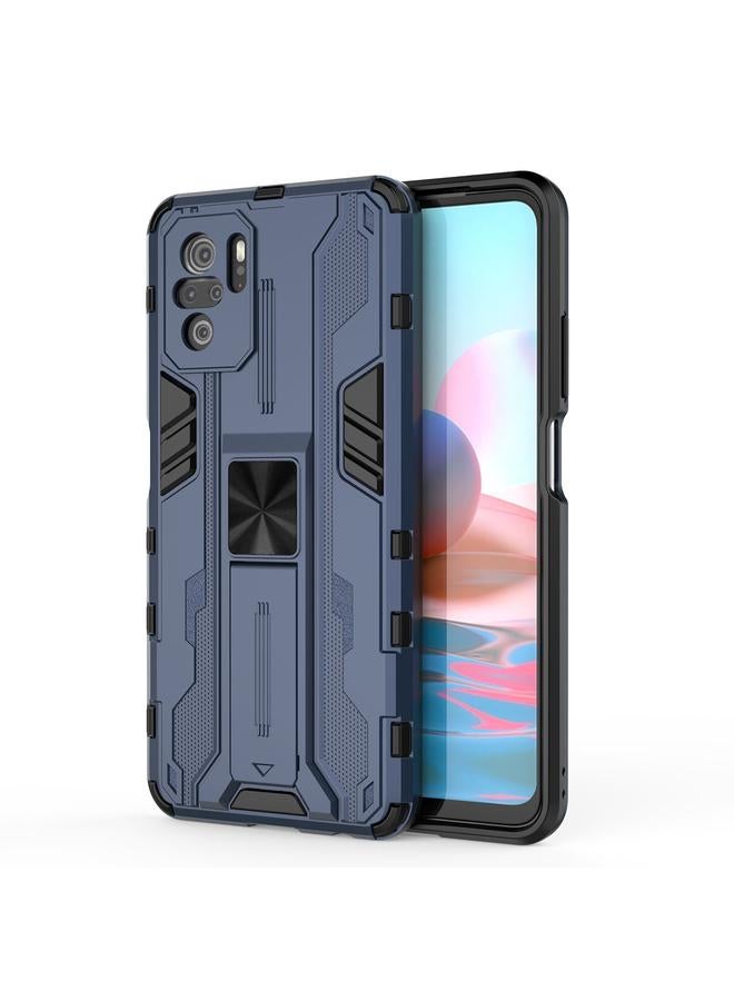 Case For Xiaomi Redmi Note 10 4G Supersonic PC + TPU Shock-proof Protective Case with Holder