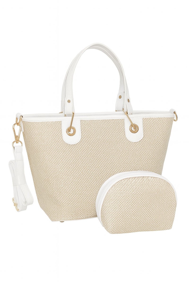 Elegant Women’s Summer Tote Bag with Inner Pouch – Stylish & Practical Design  - Image 2