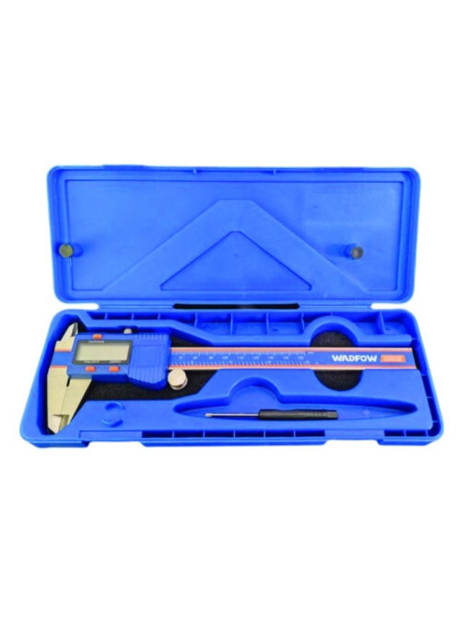WADFOW Stainless Steel Digital Vernier Caliper – Precision Digital Measuring Tool, Stainless Steel Construction, 0-150 mm (0-6″) Range, 0.01 mm Resolution, Inch/Metric Conversion, Large LCD Display, Hard Protective Case Included - Image 3