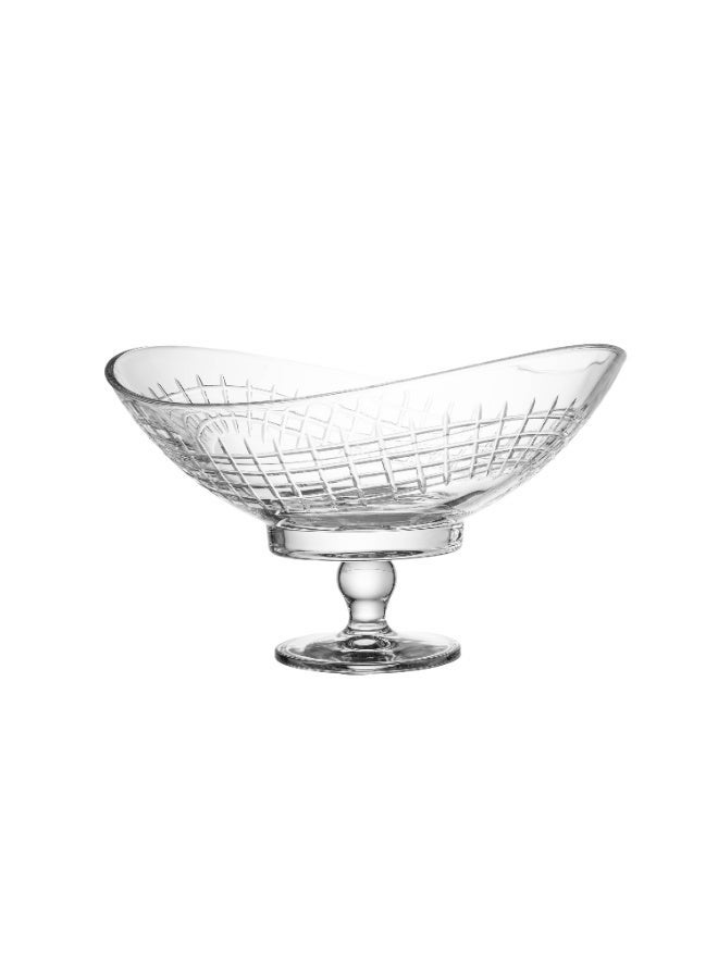 byblos ✨ Luxurious serving dish with a base – elegantly engraved crystal | A touch of luxury for your table | Large size 30x22 cm ✨ - Image 5
