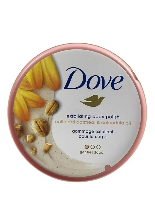 Dove Exfoliating Body Polish Colloidal Oatmeal & Calendula Oil - gommage Exfoliat pour le corps  298g - Image 2
